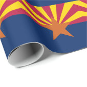 Papier Cadeau Papier d'enveloppement du drapeau de l'État de l'A (Coin rond)