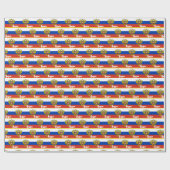 Papier Cadeau Papier d'enveloppement du drapeau russe, Russie (Plat)