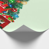 Papier Cadeau Papier d'enveloppement du matin de Noël (Coin)