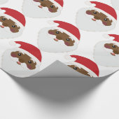 Papier Cadeau Papier d'enveloppement du Père Noël africain-améri (Coin)