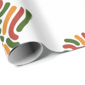 Papier Cadeau Papier d'enveloppement dynamique inspiré de l'Afri (Coin rond)