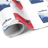 Papier Cadeau Papier d'enveloppement Eclipse annuel Panama (Coin rond)