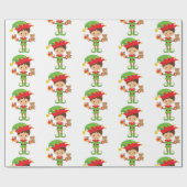 Papier Cadeau Papier d'enveloppement Elf Christmas (Plat)