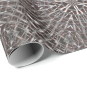 Papier Cadeau Papier d'enveloppement en argent en maille métalli (Coin rond)