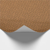 Papier Cadeau Papier d'enveloppement en cuir Brown (Coin)