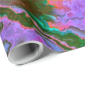 Papier Cadeau Papier d'enveloppement en marbre aigre (Coin rond)