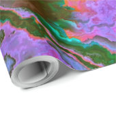 Papier Cadeau Papier d'enveloppement en marbre aigre (Coin rond)