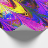 Papier Cadeau Papier d'enveloppement en marbre fractal 7A (Coin)