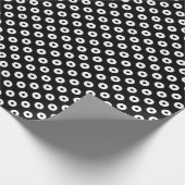 Papier Cadeau Papier d'enveloppement en noir et blanc gras Pois (Coin)