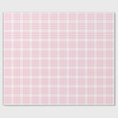 Papier Cadeau Papier d'enveloppement en plastique blanc et rose  (Plat)