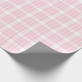 Papier Cadeau Papier d'enveloppement en plastique blanc et rose  (Coin)
