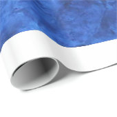 Papier Cadeau Papier d'enveloppement en velours bleu saphir (Coin rond)