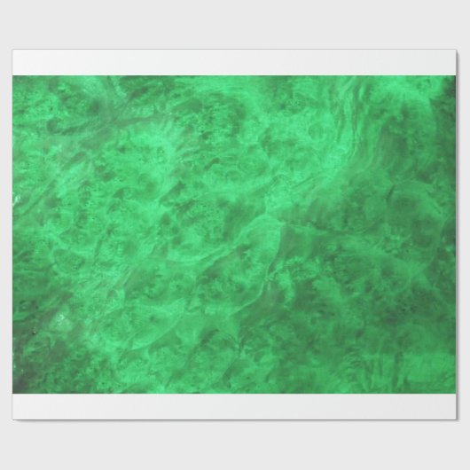 Papier Cadeau Papier d'enveloppement en velours vert émeraude (Plat)