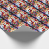 Papier Cadeau Papier d'enveloppement en verre teint d'aquarelle  (Coin)