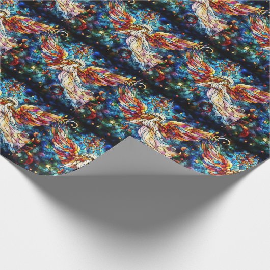 Papier Cadeau Papier d'enveloppement en verre teint d'aquarelle  (Coin)