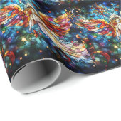 Papier Cadeau Papier d'enveloppement en verre teint d'aquarelle (Coin rond)