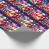 Papier Cadeau Papier d'enveloppement en verre teint d'aquarelle  (Coin)