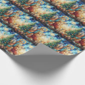 Papier Cadeau Papier d'enveloppement en verre teint d'aquarelle  (Coin)