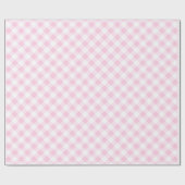 Papier Cadeau Papier d'enveloppement En vichy simple Pastel Pink (Plat)