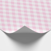 Papier Cadeau Papier d'enveloppement En vichy simple Pastel Pink (Coin)