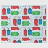 Papier Cadeau Papier d'enveloppement Étiquette de Noël (Plat)