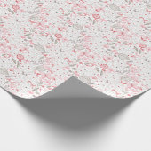 Papier Cadeau Papier d'enveloppement floral à floraison douce (Coin)