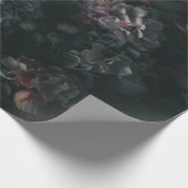 Papier Cadeau Papier d'enveloppement floral Moody foncé (Coin)