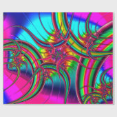 Papier Cadeau Papier d'enveloppement Fractal Art 23 (Plat)