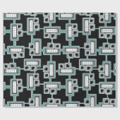 Papier Cadeau Papier d'enveloppement futuriste transparent (Plat)