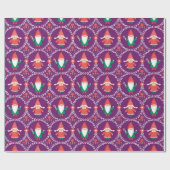 Papier Cadeau Papier d'enveloppement Gnome de Noël mignon (Plat)