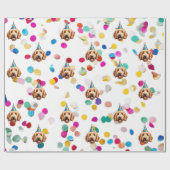 Papier Cadeau Papier d'enveloppement Goldendoodle 2 (Plat)