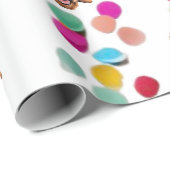 Papier Cadeau Papier d'enveloppement Goldendoodle 2 (Coin rond)