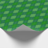 Papier Cadeau Papier d'enveloppement grand Jacquard aux tons ver (Coin)