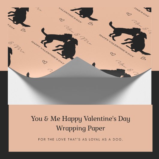 Papier Cadeau Papier d'enveloppement Heureuse Sainte-Valentin Yo