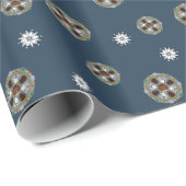 Papier Cadeau Papier d'enveloppement hiver Nouveau (Coin rond)