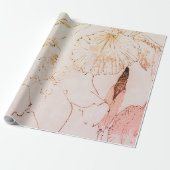 Papier Cadeau Papier d'enveloppement IRIS FLEURS (Déroulé)