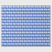 Papier Cadeau Papier d'enveloppement Israël, bleu, drapeau israé (Plat)