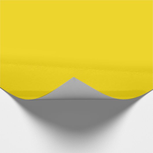 Papier Cadeau Papier d'enveloppement jaune or simple brillant (Coin)