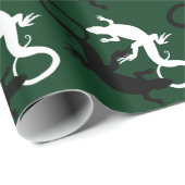 Papier Cadeau Papier d'enveloppement Lizard Revêtement d'art Pap (Coin rond)