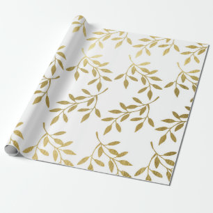 Papier Cadeau Papier d'enveloppement Mariage pour feuille d'or r