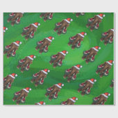 Papier Cadeau Papier d'enveloppement Mastodon de Noël (Plat)