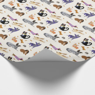 Papier Cadeau Papier d'enveloppement mignon pour animaux de comp