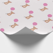 Papier Cadeau Papier d'enveloppement mignon pour souris en bois, (Coin)