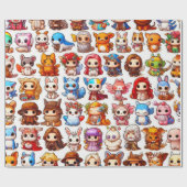 Papier Cadeau Papier d'enveloppement mini-dessin (Plat)