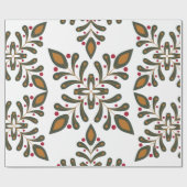 Papier Cadeau Papier d'enveloppement moderne Boho Christmas (Plat)