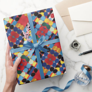 Papier Cadeau Papier d'enveloppement Motif Abstrait Bauhaus
