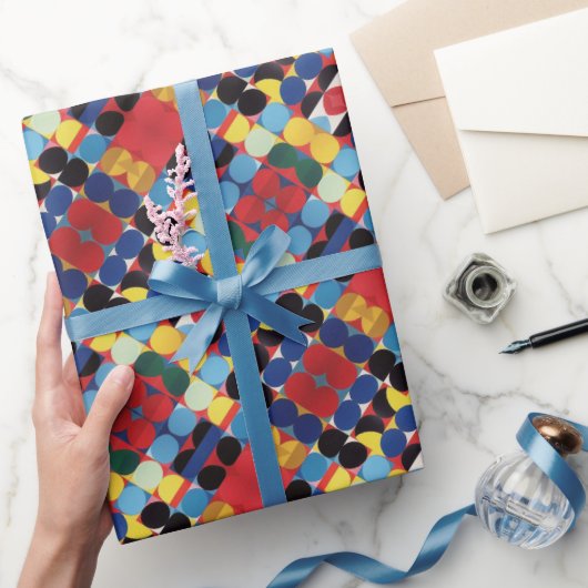 Papier Cadeau Papier d'enveloppement Motif Abstrait Bauhaus (Cadeaux)