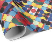 Papier Cadeau Papier d'enveloppement Motif Abstrait Bauhaus (Coin rond)