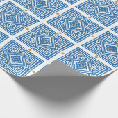 Papier Cadeau Papier d'enveloppement Motif bleu (Coin)