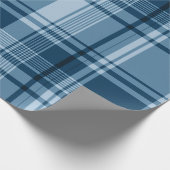 Papier Cadeau Papier d'enveloppement Motif bleu plaqué (Coin)